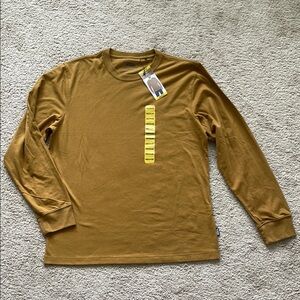 Eddie Bauer NWT Men’s Long Sleeve Crew Neck Tee Sz M Tapenade Classic Fit Jersey